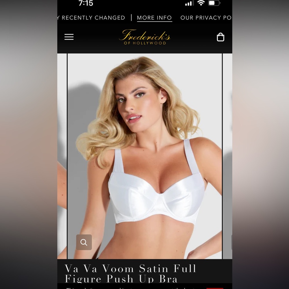 Va va boom satin bra 34DD